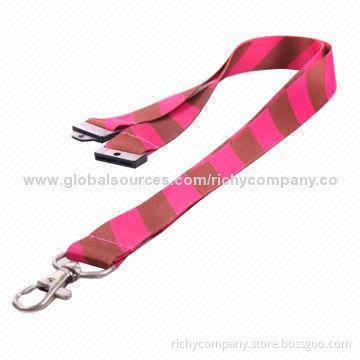Promotional lanyard, made of Dacron material